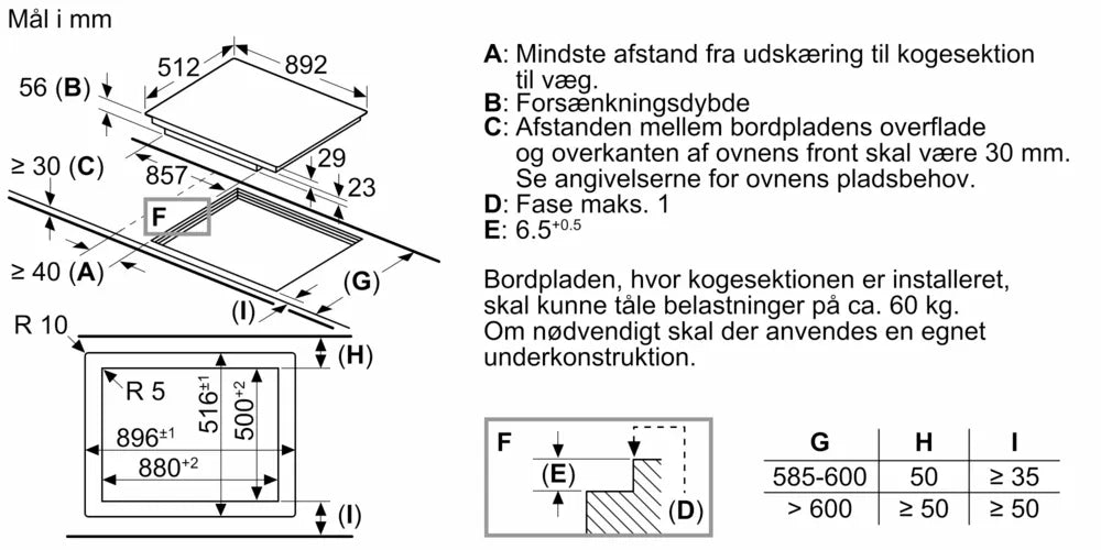 Induktionskogeplade 90 cm Sort, planmontering - Siemens iQ700 - EX907NXV6E