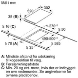 iQ300 Domino glaskeramisk kogeplade 30 cm overflademontering med ramme - ET375FFP1E
