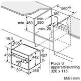 Kompakt Ovn m/mikro 45l m/disp - Siemens iQ700 - CM978GNB1 - 60x45 cm sort