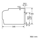 Kompakt Ovn m/mikro 45l m/disp - Siemens iQ700 - CM978GNB1 - 60x45 cm sort