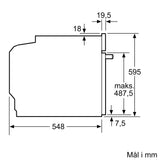 Siemens iQ700 Indbygningsovn 60 x 60 cm Sort - HB978GUB1