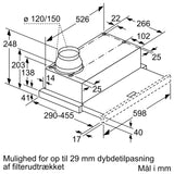 iQ100 Udtræksemhætte 60 cm Sølvmetallic - LI64MB521