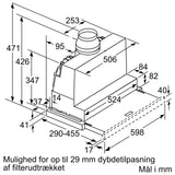 Udtræksemhætte 60 cm Sølvmetallic - Siemens iQ300 - LI67SB531S