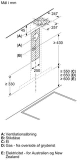 iQ300 Væghængt emhætte 90 cm Rustfrit stål - LC97BHM50