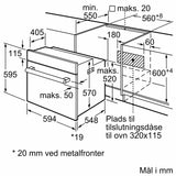 Indbygningsovn 60 x 60 cm Sort - IQ100 - Siemens HB013FBB1