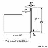 iQ100 Indbygningsovn 60 x 60 cm Rustfrit stål - HB010FBR1S