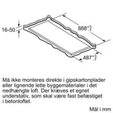 Loftemfang 90 cm Hvid - iQ500 - Siemens LR96CAQ20