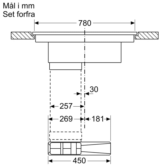 Kogeplade 80cm. Plano Induk m/indb Emfang HC - Siemens iQ700 - EX800NX68E