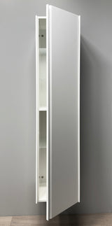 Badeværelseshøjskab med vendbarlåge – Mat Hvid (Nordskab3)