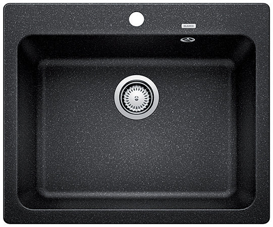 Naya 6 - Færdigkant Silgranit® - Antracit - Blanco