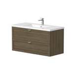 Nordskab vaskeskab 100 cm – Røget Eg finér