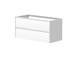 Nordskab Vaskeskab med 2 skuffer – 100 cm (Matt Hvid)