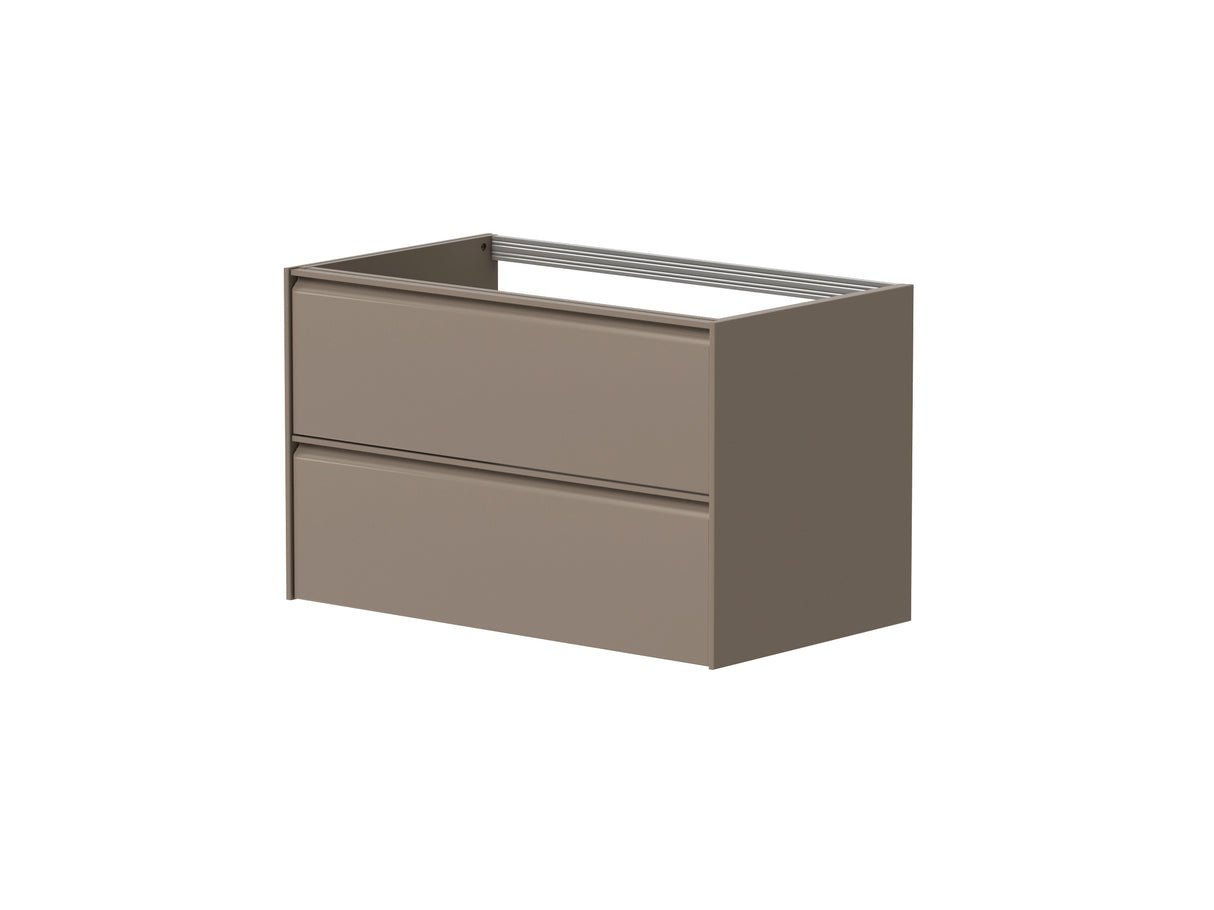 Nordskab Vaskeskab med 2 skuffer – 80 cm (Cocoa Brown)