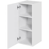 Multi-Living Køkken hyldeskab i Hvid Front med låge H: 70,4 cm D: 34,0 cm - Inklusiv 2 hylder - Bredde: 30 cm