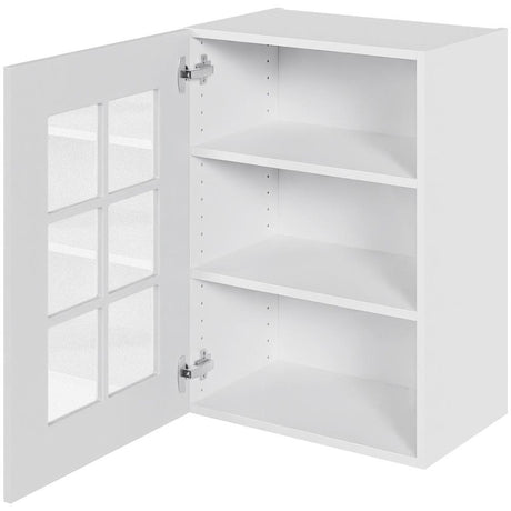 Multi-Living Køkken vitrineskab i Romantik overskab H: 70,4 cm D: 34,0 cm - Låge med klart glas inklusiv 2 hylder - Bredde: 50 cm