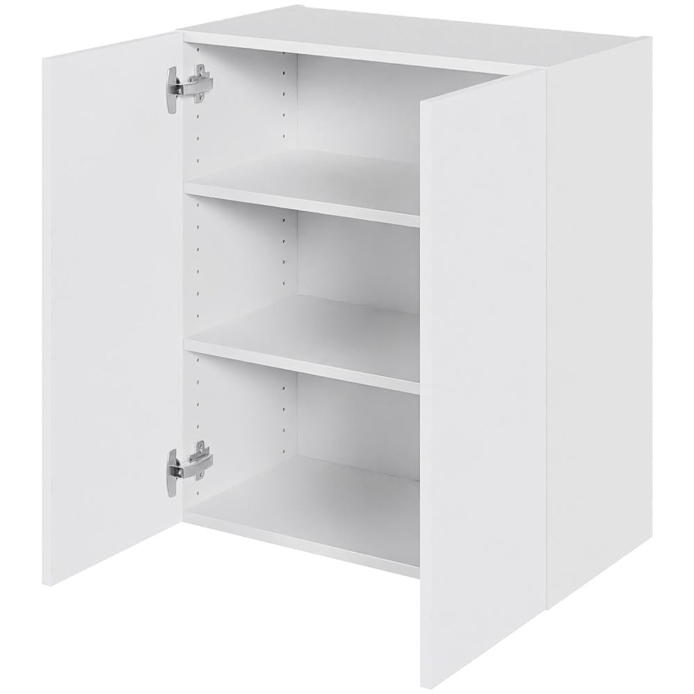 Multi-Living Køkken overskab i Hvid Front H: 70,4 cm D: 34,0 cm - Hyldeskab med 2 låger - Bredde: 60 cm