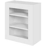 Multi-Living Køkken vitrineskab i Hvid Front overskab H: 70,4 cm D: 34,0 cm - Låge med klart glas og 2 hylder - Bredde: 60 cm