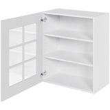 Multi-Living Køkken vitrineskab i Romantik overskab H: 70,4 cm D: 34,0 cm - Låge med klart glas inklusiv 2 hylder - Bredde: 60 cm