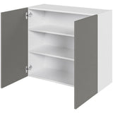 Multi-Living Køkken hyldeskab i Cibo Grigio H: 70,4 cm D: 34,0 cm - Inklusiv 2 hylde - Bredde: 80 cm