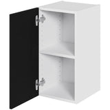 Multi-Living Køkken overskab i Cibo Nero lav H: 57,6 cm D: 34,0 cm - 1 låge inklusiv 1 hylde - Bredde: 30 cm