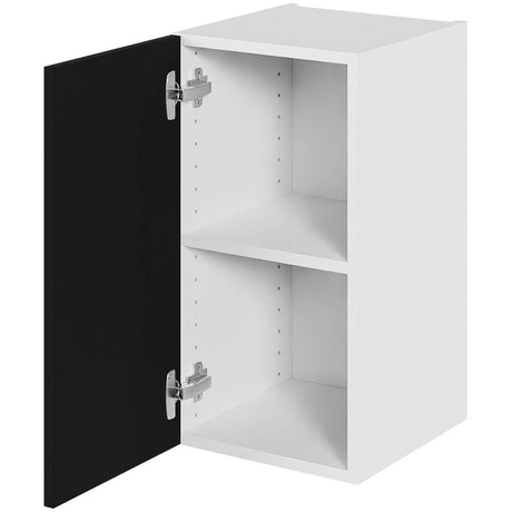 Multi-Living Køkken overskab i Cibo Nero lav H: 57,6 cm D: 34,0 cm - 1 låge inklusiv 1 hylde - Bredde: 30 cm