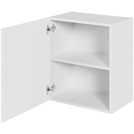 Multi-Living Køkken overskab i Hvid Front lav H: 57,6 cm D: 34,0 cm med 1 låge og 1 hylde - Bredde: 50 cm / Højde 56,7 cm