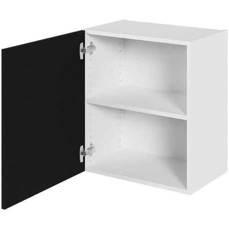 Multi-Living Køkken overskab i Cibo Nero lav H: 57,6 cm D: 34,0 cm - 1 låge inklusiv 1 hylde - Bredde: 50 cm