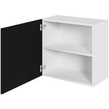 Multi-Living Køkken overskab i Cibo Nero lav H: 57,6 cm D: 34,0 cm - 1 låge inklusiv 1 hylde - Bredde: 60 cm