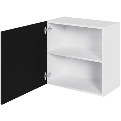 Multi-Living Køkken overskab i Cibo Nero lav H: 57,6 cm D: 34,0 cm - 1 låge inklusiv 1 hylde - Bredde: 60 cm