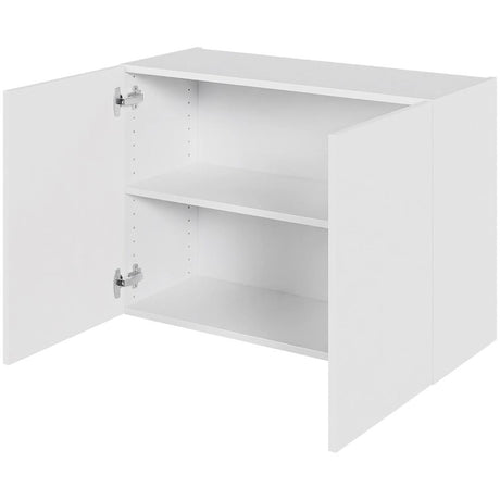 Multi-Living Køkken overskab i Malet Hvid Front lav H: 57,6 cm D: 34,0 cm - 2 låge inklusiv 1 hylde - Bredde: 80 cm
