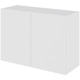 Multi-Living Køkken overskab i Malet Hvid Front lav H: 57,6 cm D: 34,0 cm - 2 låge inklusiv 1 hylde - Bredde: 80 cm