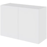 Multi-Living Køkken overskab i Hvid Front lav H: 57,6 cm D: 34,0 cm med 2 låger og 1 hylde - Bredde: 80 cm / Højde 56,7 cm