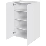 Multi-Living Køkken overskab i Hvid Front H: 89,6 cm D: 34,0 cm - Hyldeskab med 2 låger - Bredde: 60 cm