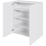 Multi-Living Køkken hyldeskab i Hvid Front H: 89,6 cm D: 34,0 cm - Inklusiv 3 hylder i Bredde: 80 cm