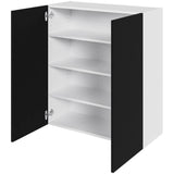 Multi-Living Køkken hyldeskab i Cibo Nero H: 89,6 cm D: 34,0 cm - Inklusiv 3 hylder - Bredde: 80 cm