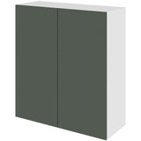 Multi-Living Køkken hyldeskab i Cibo Verde 120 H: 89,6 cm D: 32,0 cm B: 80 cm - med 3 hylder og 2 låger