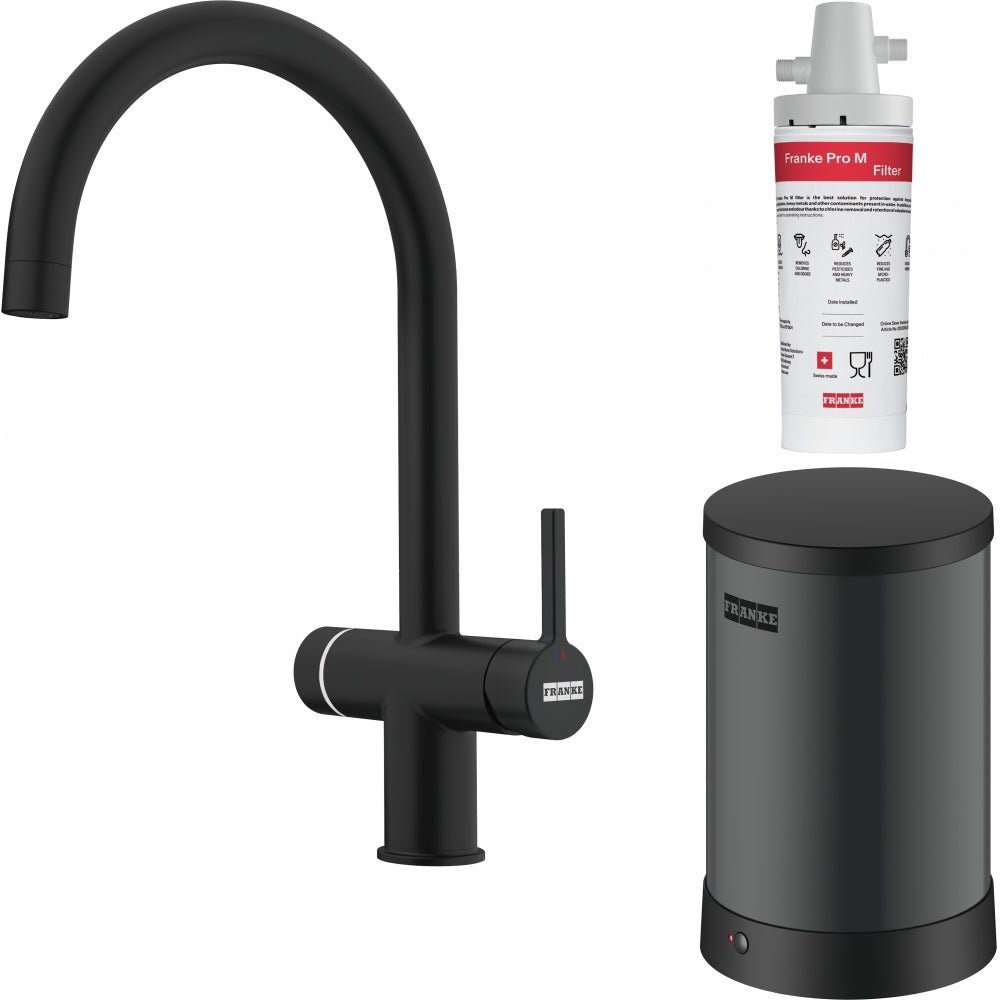 Maris Water Hub Boiling Elec. J-MB EU - Kogende vand direkte fra hanen i Matt Black