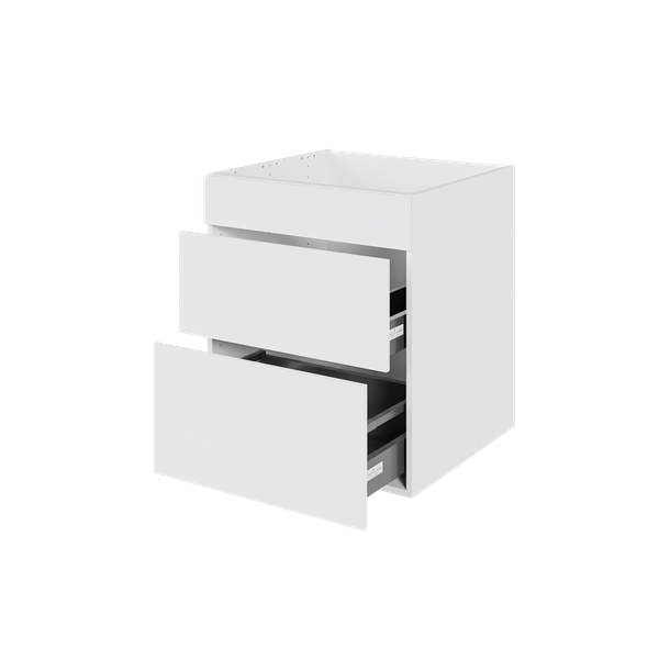 Multi-Living Køkken vaskeskab i Hvid Front H: 70,4 cm D: 60,0 cm - Fuldudtræk og softluk - Bredde: 60 cm