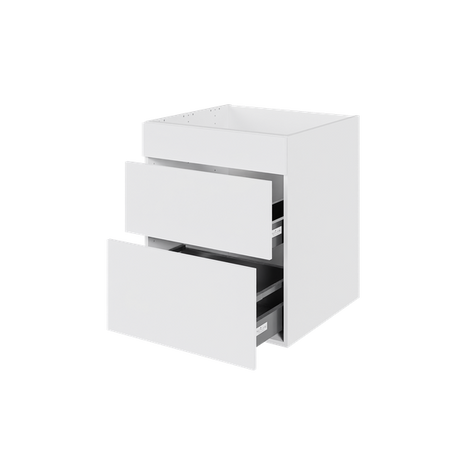 Multi-Living Køkken vaskeskab i Hvid Front H: 70,4 cm D: 60,0 cm - Fuldudtræk og softluk - Bredde: 60 cm