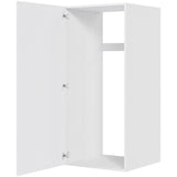 Multi-Living Køkken indbygningsskab i Hvid Front til køl H: 131,2 cm D: 60,0 cm med 1 låge inklusiv 1 hylde - Bredde: 60 cm