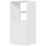Multi-Living Køkken indbygningsskab i Hvid Front til ovn H: 131,2 cm D: 60,0 cm med 1 låge hylde - Bredde: 60 cm