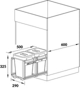 Skanitek SORTI 45/2 affaldssystem