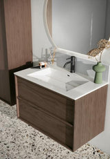 Skara 60, 80 eller 100 cm bredt underskab i mørk egefiner med massiv greb