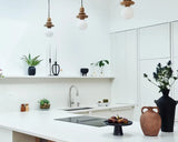 Snowy Ibiza Poleret Komposit bordplade på mål