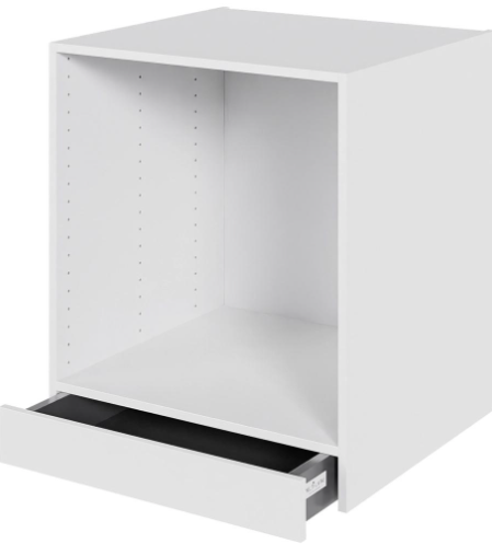 Multi-Living Køkken ovnskab i Malet Hvid Front H: 70,4 cm D: 60,0 cm - 1 skuffe fuldudtræk/softluk - Bredde: 60 cm