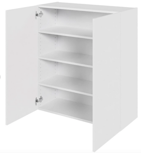 Multi-Living Køkken hyldeskab i Malet Hvid Front H: 89,6 cm D: 34,0 cm - Inklusiv 3 hylder - Bredde: 80 cm