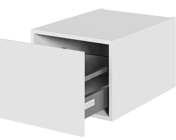 Multi-Living Køkken skuffekassette i Malet Hvid Front H: 32,0 cm D: 60,0 cm - Fuldtudtræk/softluk - Bredde: 40 cm