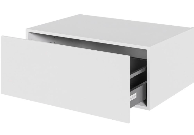 Multi-Living Køkken skuffekassette i Malet Hvid Front H: 32,0 cm D: 60,0 cm - Fuldtudtræk/softluk - Bredde: 80 cm