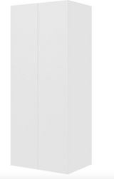 Multi-Living Køkken hyldeskab i Malet Hvid Front H: 195,2 cm D: 60,0 cm - 2 låger inklusiv 4 hylder - Bredde: 80 cm