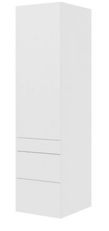 Multi-Living Køkken garderobeskab i Malet Hvid Front H: 195,2 cm D: 60,0 cm - 1 låge og 3 skuffer fuldudtræk/softclose - Bredde: 50 cm